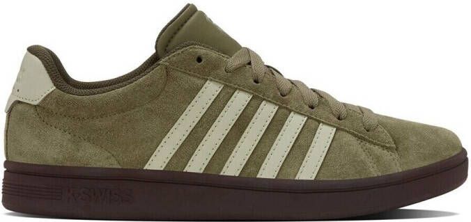K-Swiss Court Tiebreak II SDE leren herenschoenen 09492-367 donkergroen - Foto 2
