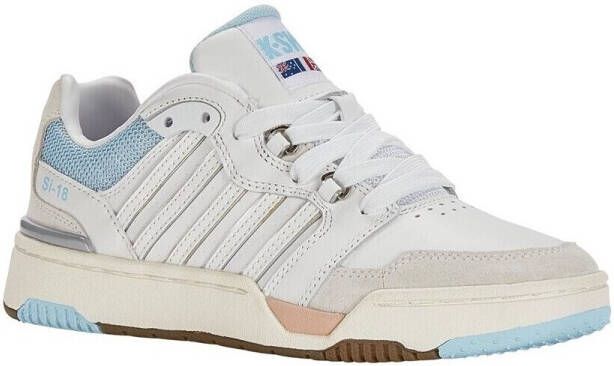 K-Swiss SI-118 Rival sneakers wit lichtblauw oranje - Foto 2