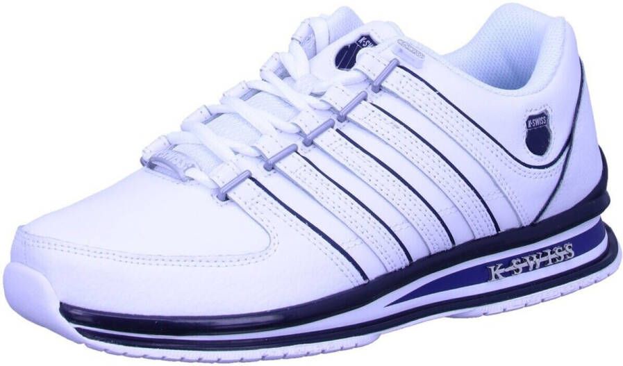 K-Swiss Rinzler Herren Leer Sneakers Sportschoenen Schoenen Wit 01235-139-M - Foto 4