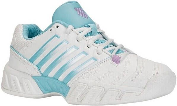 K-Swiss Bigshot Light 4 Indoor Dames Sportschoenen Tennis Smashcourt White Blue - Foto 2