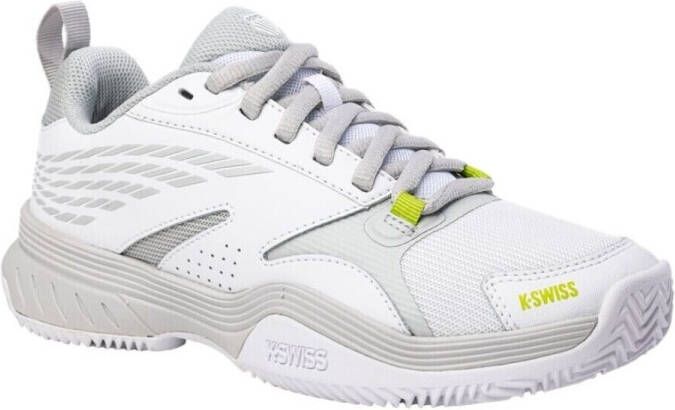 K-Swiss Speedex HB tennisschoenen wit grijs limegroen - Foto 5