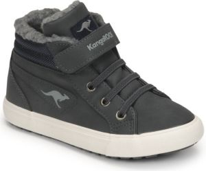 Baskets Montantes Imperméables KangaROOS KAVU III Pour Fille - Doublées Chaudes, Fermeture Scratch, Idéales Automne/hiver