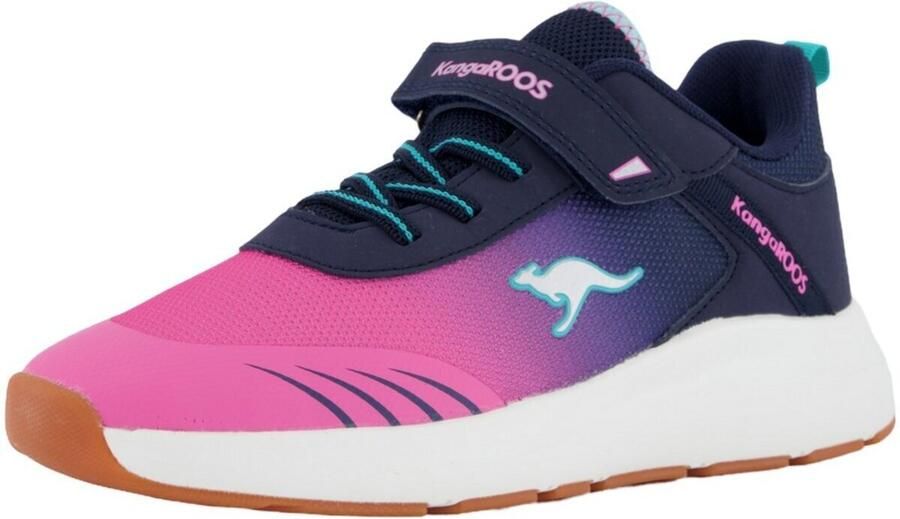 KangaROOS KB-Rida EV sneaker kinderschoenen unisex 10171 000 4204 donkerblauw roze