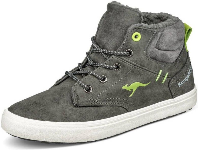 KangaROOS Kavu X high-top kindersneaker unisex grijs gevoerde winterschoenen - Foto 2