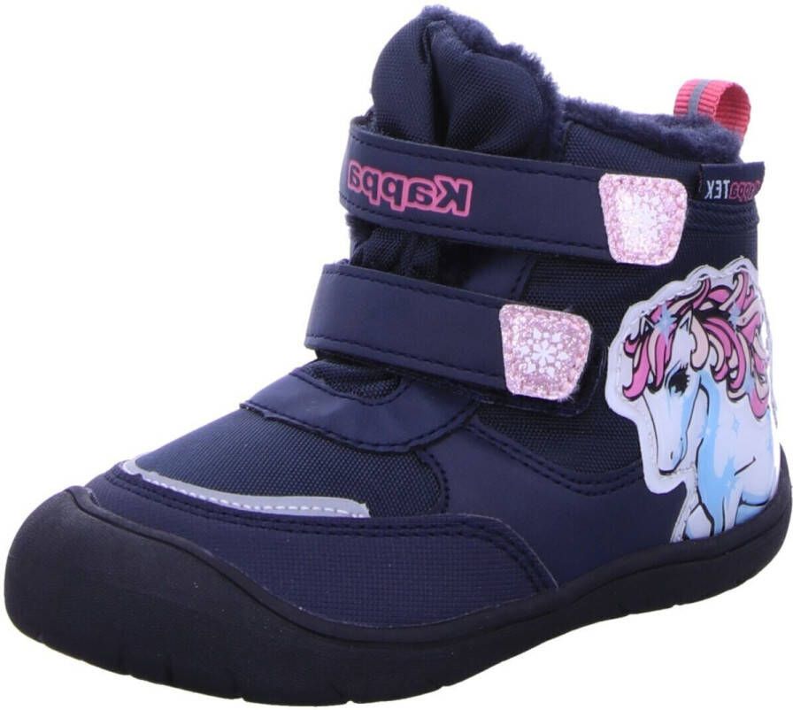 Kappa Schoenen Kinderen Flake Tex Donkerblauw-Roze 280021M - Foto 2