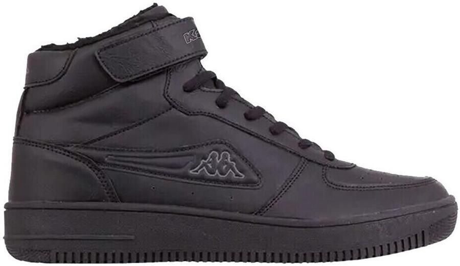 Kappa Bash Mid Fur 242799-1111 Unisex Zwart Sneakers