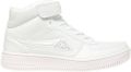 Kappa Stijlvolle Mid-Top Unisex Sneakers White Heren - Wit