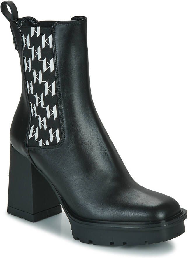 Karl Lagerfeld Enkellaarzen VOYAGE VI Monogram Gore Boot