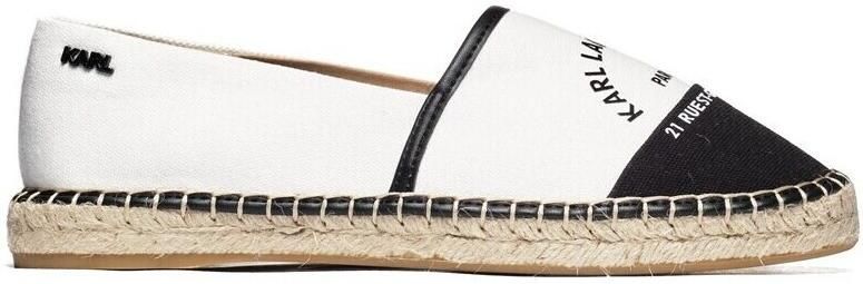 Karl Lagerfeld Espadrilles Kamini Maison Slip On Canvas in wit