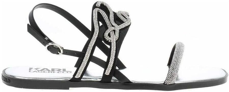 Karl Lagerfeld Slippers & Mules Olympia Karl Signia Slide in zilver - Foto 2