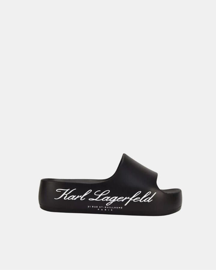 Karl Lagerfeld Slippers KOBO II Hotel Platform Slide in zwart - Foto 3