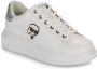Karl Lagerfeld Leren sneakers met glitterdetails White Dames - Thumbnail 2