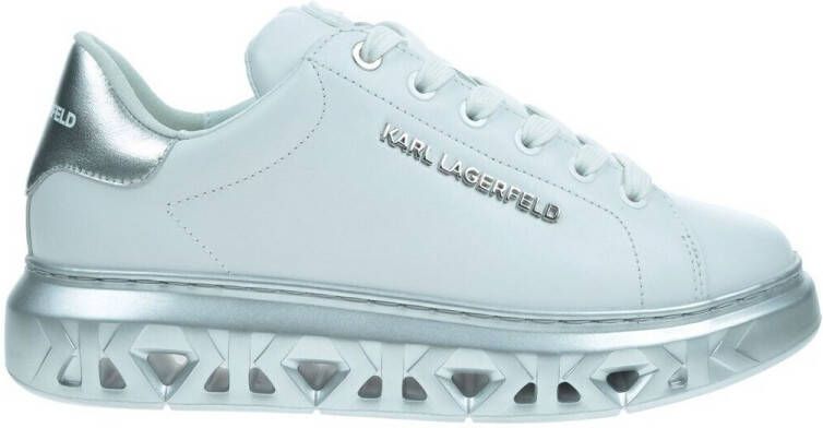 Karl Lagerfeld Low-Top Sneakers Kapri Kite Lo Lace Lthr in wit - Foto 2