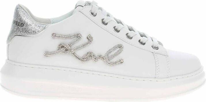 Karl Lagerfeld Low-Top Sneakers Kapri Signia Rhinestone Lo in wit - Foto 2