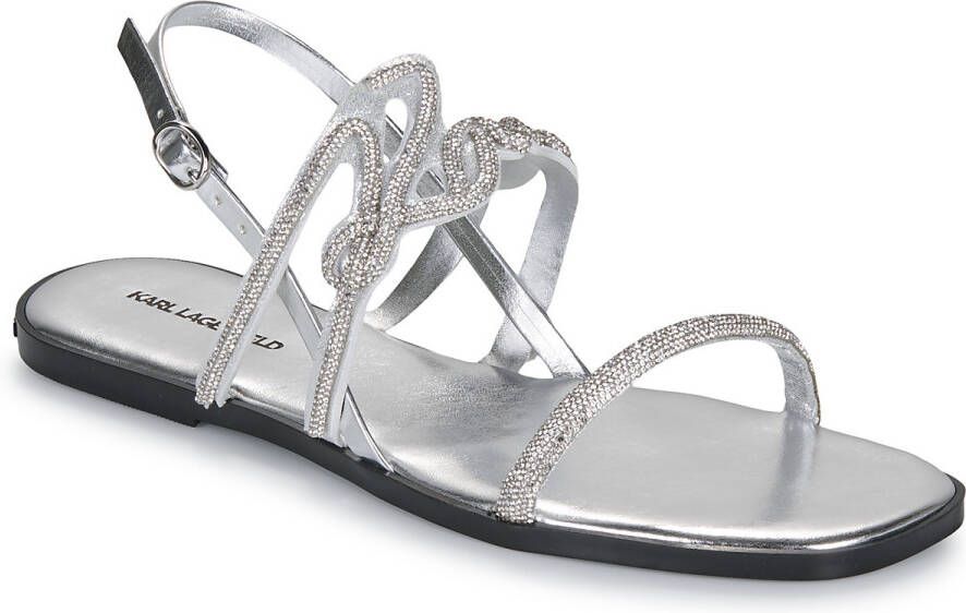 Karl Lagerfeld Slippers & Mules Olympia Karl Signia Slide in zilver