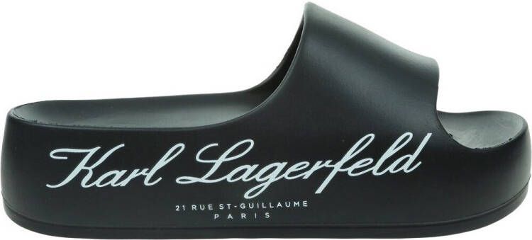 Karl Lagerfeld Slippers KOBO II Hotel Platform Slide in zwart - Foto 2