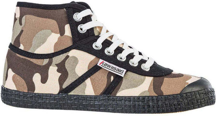 Kawasaki Hoge Sneakers Camo Canvas Boot K202418 8885 Various Brown - Foto 2