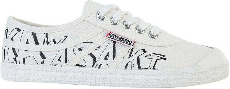 Kawasaki Lage Sneakers Graffiti Canvas Shoe K202416 1002 White - Foto 2