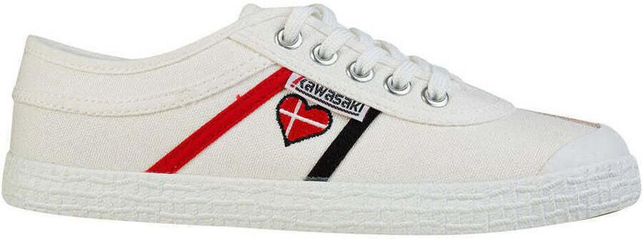 Kawasaki Lage Sneakers Heart Canvas Shoe K194523 1002 White