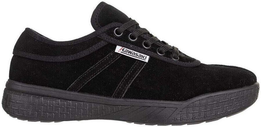 Kawasaki Lage Sneakers Leap Suede Shoe K204414 1001S Black Solid