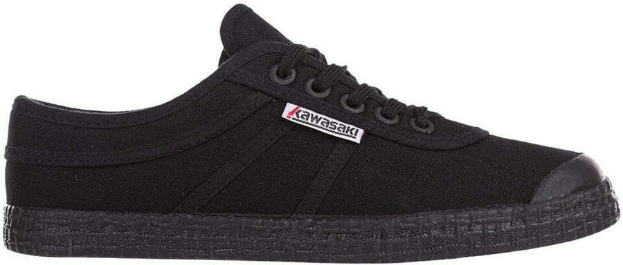 Kawasaki Lage Sneakers Original Teddy Canvas Shoe K204501 1001S Black Solid