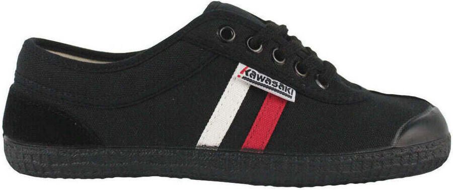 Kawasaki Lage Sneakers Retro 23 Canvas Shoe K2360W Black Stripe Wht Red