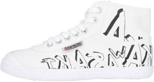 Kawasaki Sneakers Graffiti Canvas Boot K202415-ES 1002 White