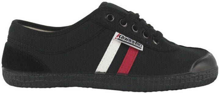 Kawasaki Sneakers Retro 23 Canvas Shoe K23 60W Black Stripe Wht Red