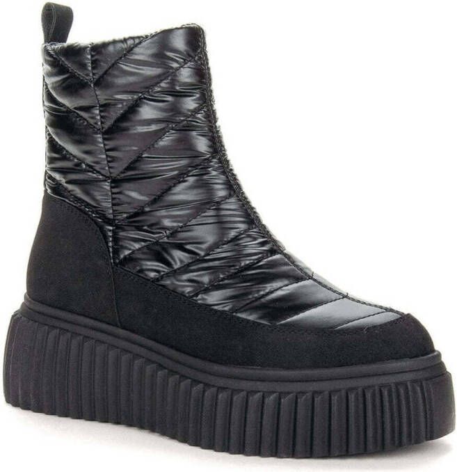 Keddo Zwarte warme enkellaarsjes voor vrouwen - Foto 2