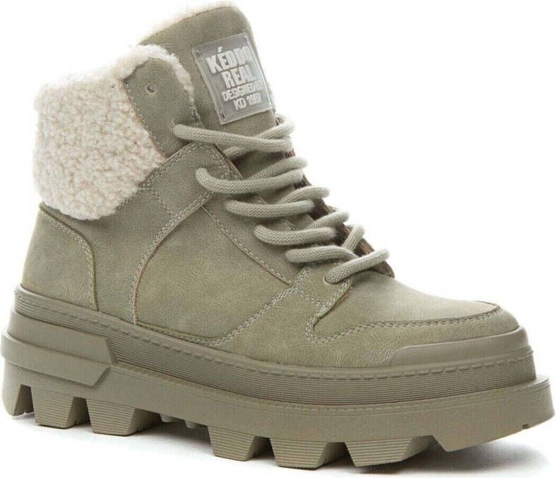 Keddo Beige Enkellaarsjes voor vrouwen