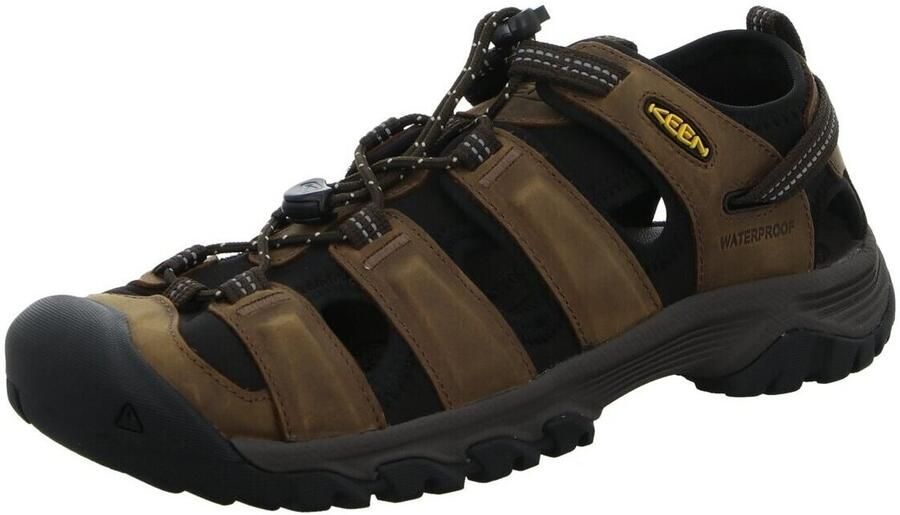 Keen Targhee III Heren Wandelsandalen Bison Mulch Bruin Leer K1022427 - Foto 3