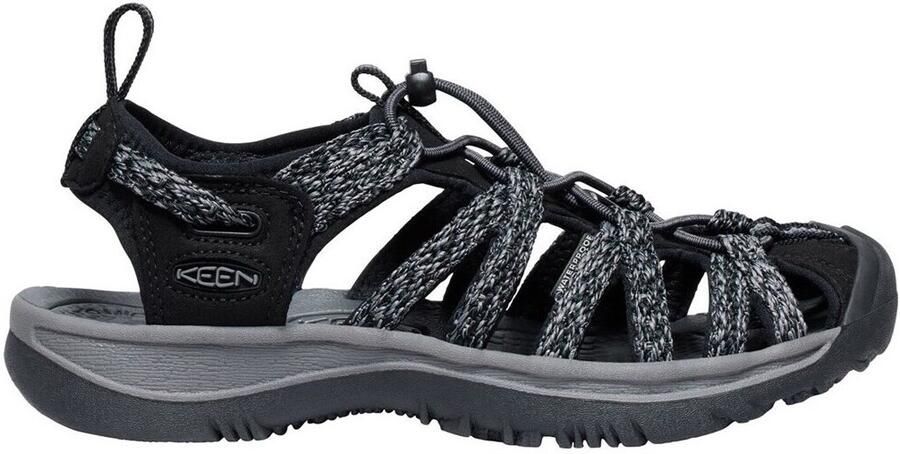 Keen Whisper Dames Wandelsandalen Black Steel Grey Zwart Polyester K1028815 - Foto 3