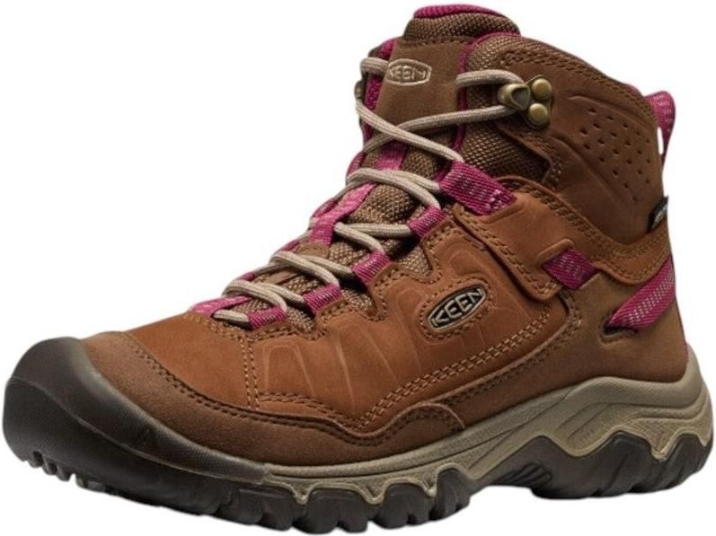 Keen Targhee IV Mid Dames Wandelschoenen Bison Beaujolais