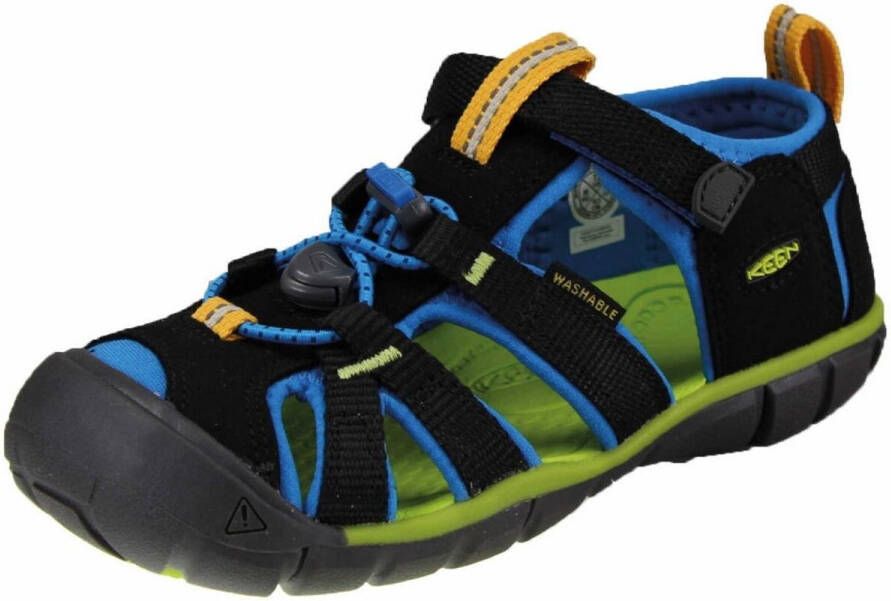 Keen Seacamp II CNX Sandalen Black Brilliant Blue Kinderen - Foto 5