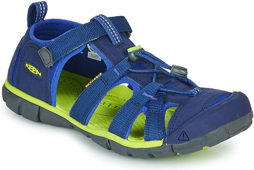 Keen Seacamp II CNX Youth Sandaal Junior Middenblauw Lichtgroen