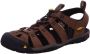 Keen Clearwater Heren Wandelsandalen Dark Earth Black Bruin Leer K1013106 - Thumbnail 3