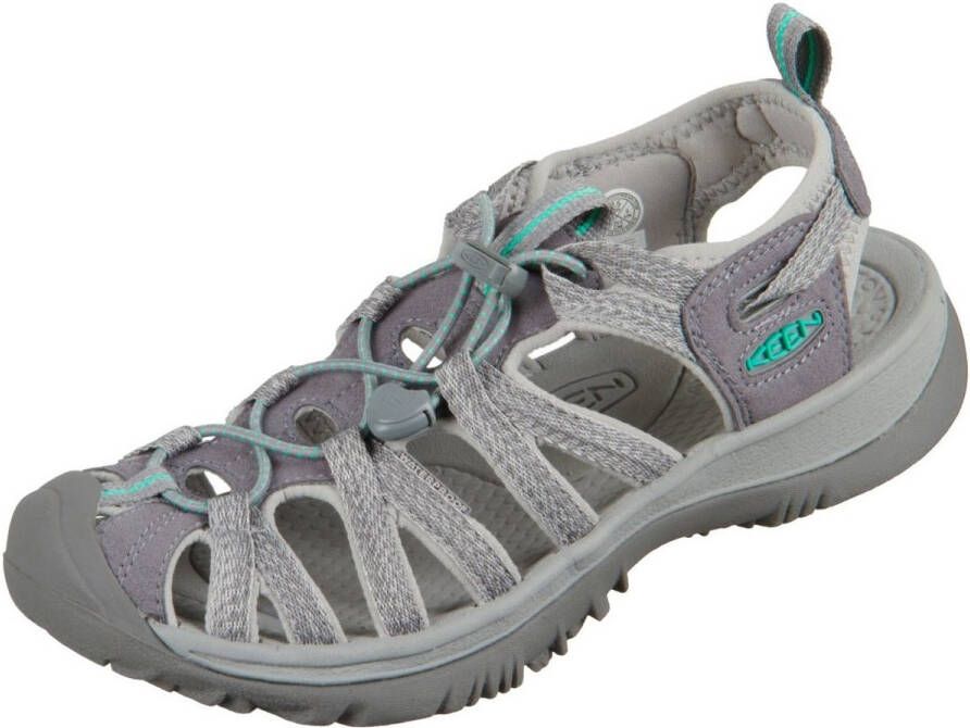 Keen Whisper Dames Wandelsandalen Medium Grey Peacock Green Grijs Polyester K1022814 - Foto 4