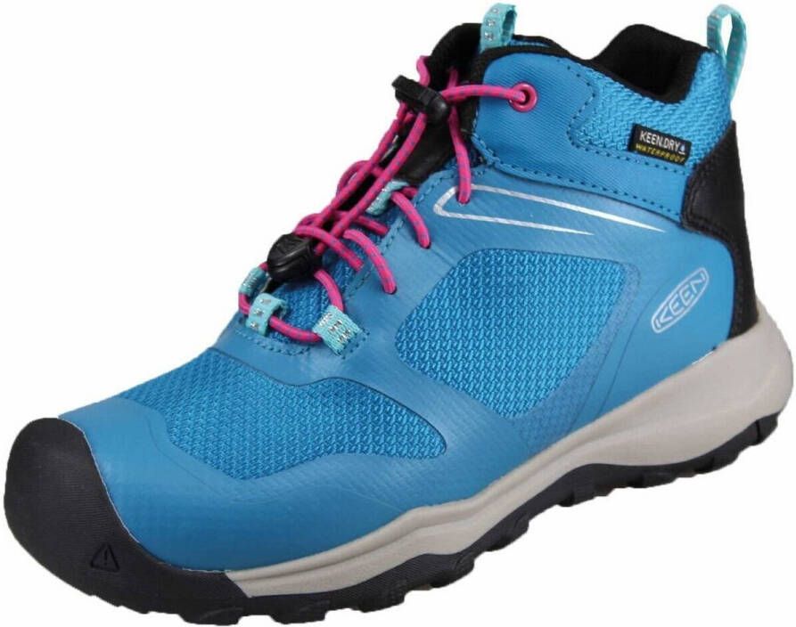 Keen Youth Wanduro Mid WP Wandelschoenen blauw