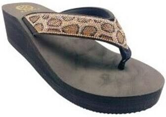 Kelara Teenslippers Playa señora 62401 leopardo