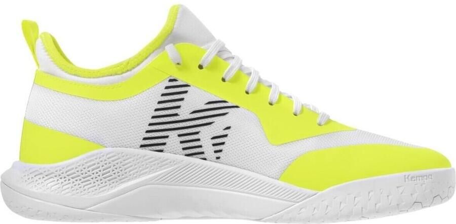 Kempa KOURTFLY junior indoorschoenen handbalschoenen kinderen 200868204 wit geel - Foto 2