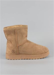 Keslem Laarzen Botines en color camel para señora