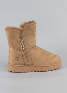 Keslem Laarzen Botines en color camel para señora