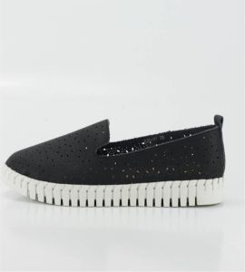 Keslem Lage Sneakers Zapatos en color negro para señora