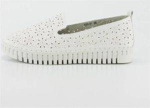 Keslem Lage Sneakers Zapatos en color blanco para señora