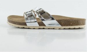 Keslem Sandalen Sandalias en color plata para señora