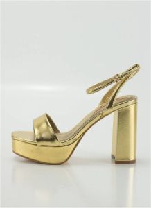 Keslem Sandalen Sandalias en color oro para señora