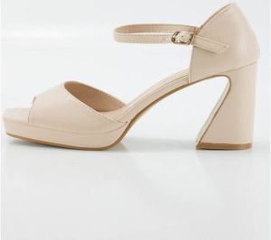 Keslem Sandalen Sandalias en color beige para señora