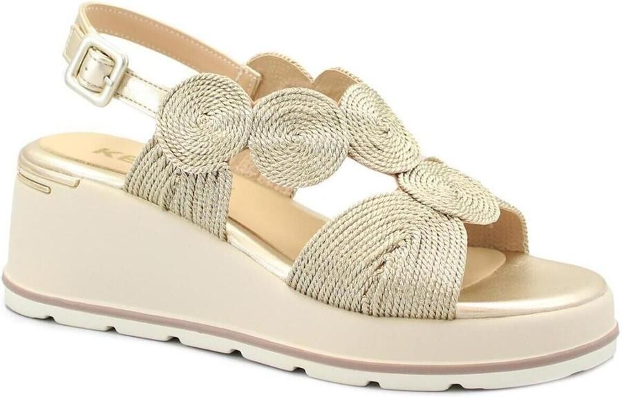 Keys Sandalen met sleehak KEY-E26-12112-GO