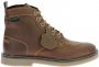 Kickers Legendarische Veterschoenen van Leer Brown Dames - Thumbnail 7