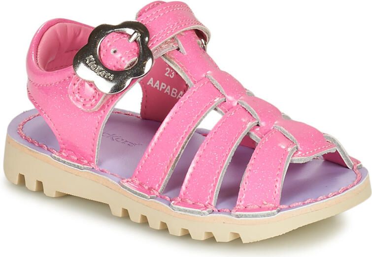 Kickers Platte sandalen KICK FLEUR SANDAL PATL IF PNK